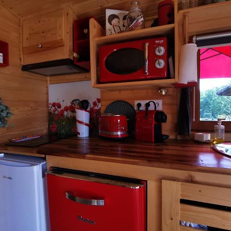 La Roulotte Du Cagire - 4 Pers - Pyrenees Guest House Villeneuve-de-Riviere Exterior photo