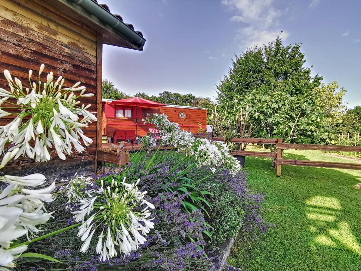 La Roulotte Du Cagire - 4 Pers - Pyrenees Guest House Villeneuve-de-Riviere Exterior photo